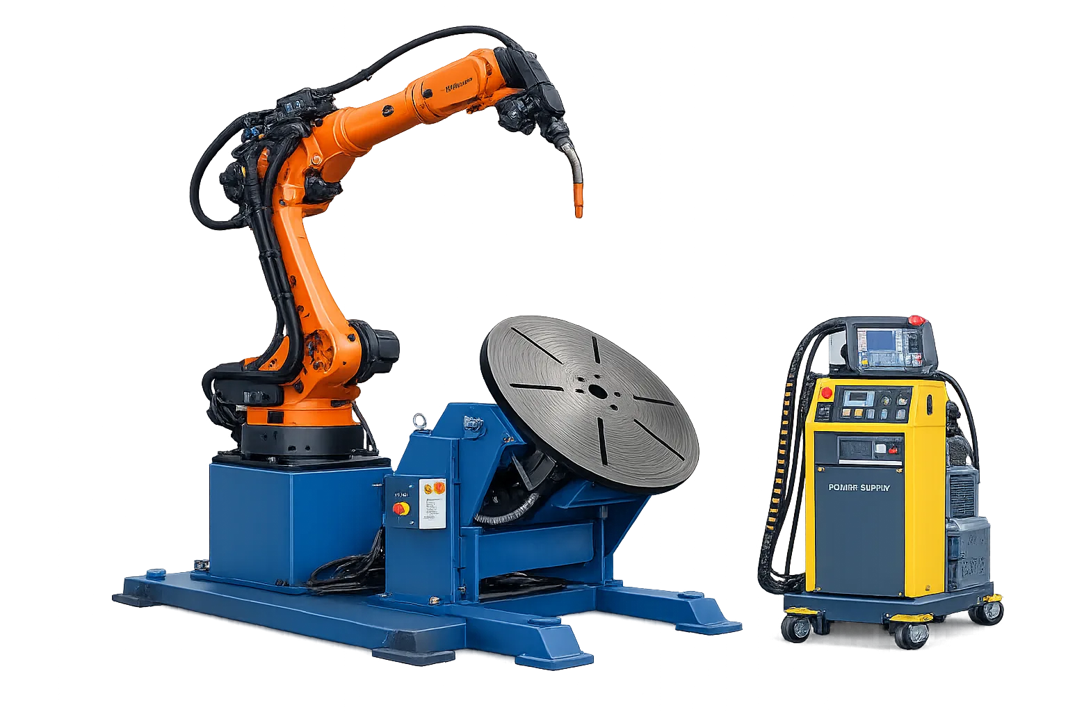 Robot soldador industrial automatizado